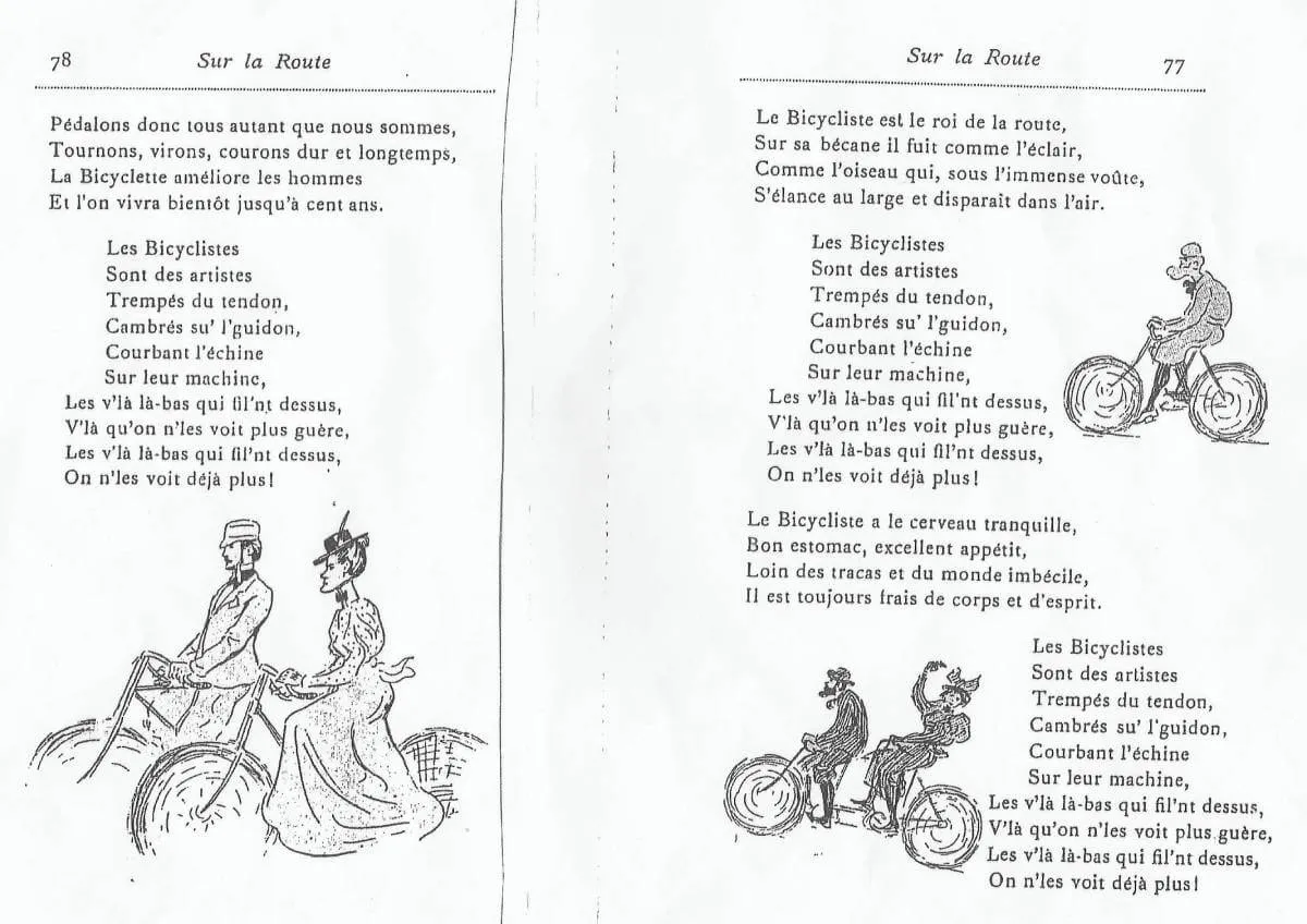 Poème Marche des bicyclistes